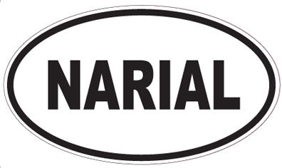NARIAL - Oval Sticker