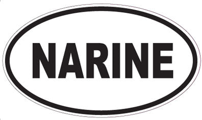 NARINE - Oval Sticker