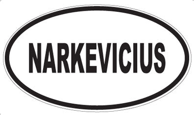NARKEVICIUS - Oval Sticker