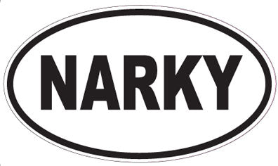 NARKY - Oval Magnet