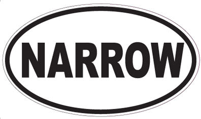 NARROW - Oval Sticker