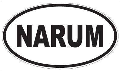 NARUM - Oval Sticker