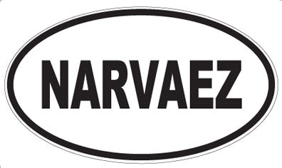 NARVAEZ - Oval Magnet