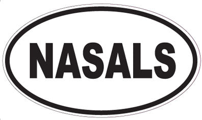NASALS - Oval Sticker