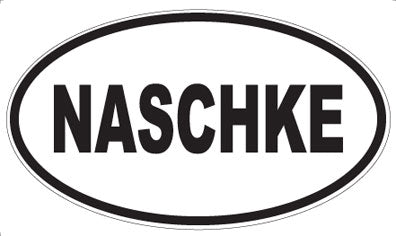 NASCHKE - Oval Magnet