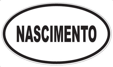 NASCIMENTO - Oval Magnet