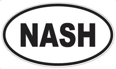 NASH - Oval Magnet