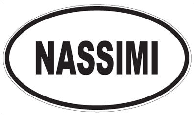 NASSIMI - Oval Sticker