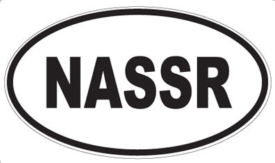 NASSR - Oval Sticker