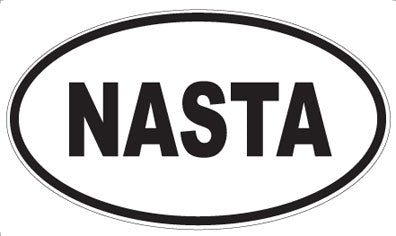 NASTA - Oval Sticker