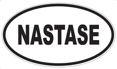 NASTASE - Oval Sticker