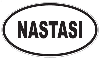 NASTASI - Oval Sticker
