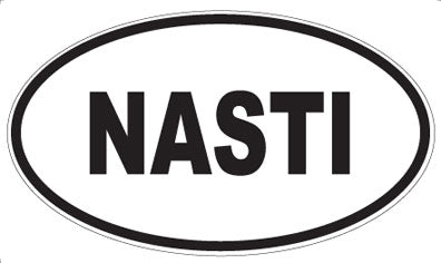NASTI - Oval Magnet