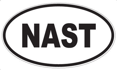 NAST - Oval Magnet