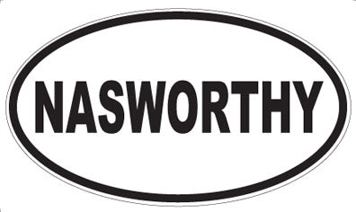 NASWORTHY - Oval Sticker