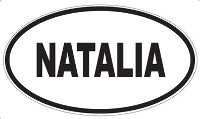 NATALIA - Oval Magnet