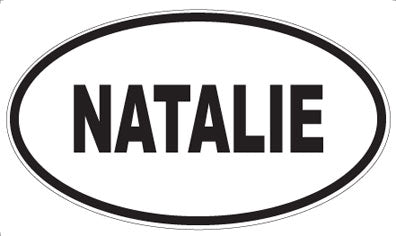 NATALIE - Oval Magnet