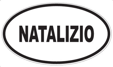 NATALIZIO - Oval Sticker