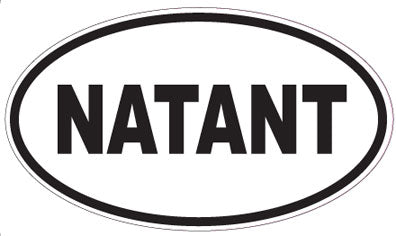 NATANT - Oval Sticker