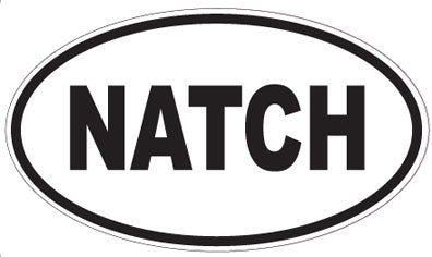 NATCH - Oval Magnet