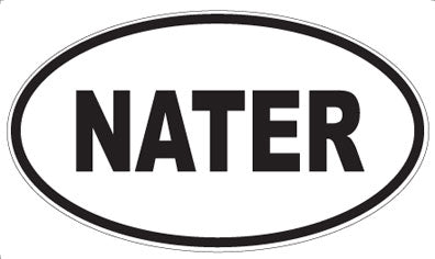 NATER - Oval Sticker