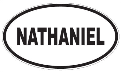 NATHANIEL - Oval Magnet