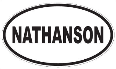 NATHANSON - Oval Magnet