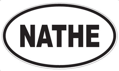 NATHE - Oval Magnet