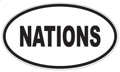 NATIONS - Oval Magnet