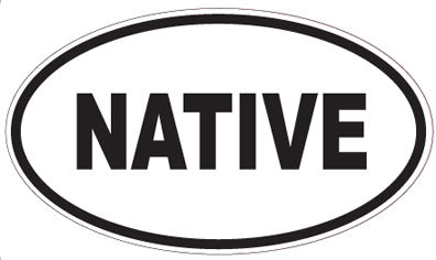 NATIVE - Oval Sticker