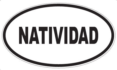 NATIVIDAD - Oval Sticker