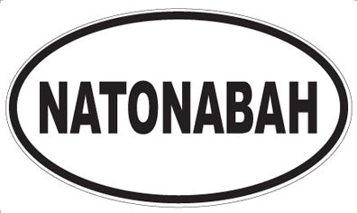NATONABAH - Oval Sticker