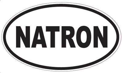 NATRON - Oval Sticker