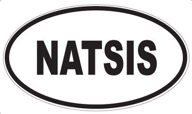 NATSIS - Oval Sticker