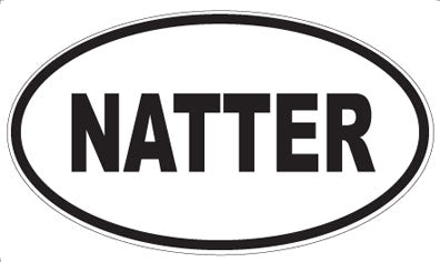 NATTER - Oval Magnet