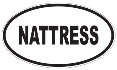 NATTRESS - Oval Sticker