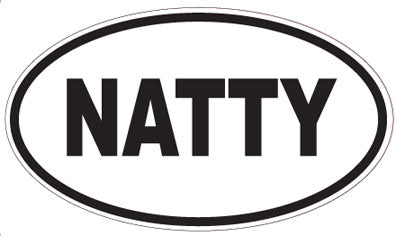 NATTY - Oval Sticker