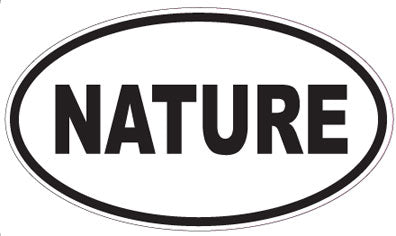 NATURE - Oval Sticker