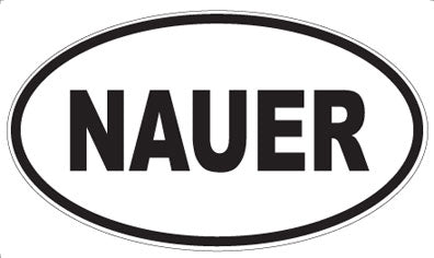 NAUER - Oval Sticker