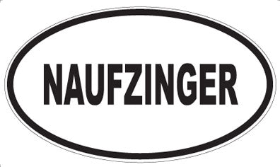 NAUFZINGER - Oval Magnet