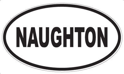 NAUGHTON - Oval Sticker