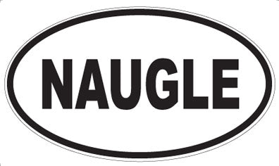 NAUGLE - Oval Magnet