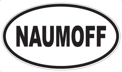 NAUMOFF - Oval Sticker