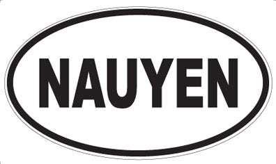NAUYEN - Oval Magnet