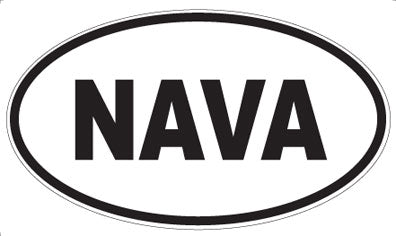 NAVA - Oval Sticker