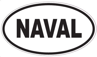 NAVAL - Oval Magnet