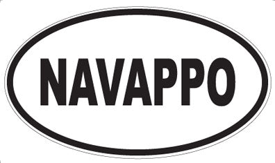 NAVAPPO - Oval Sticker