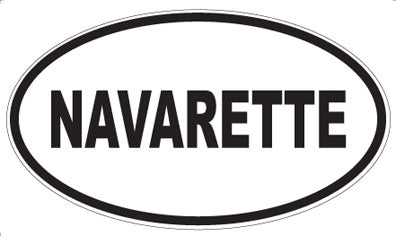NAVARETTE - Oval Sticker