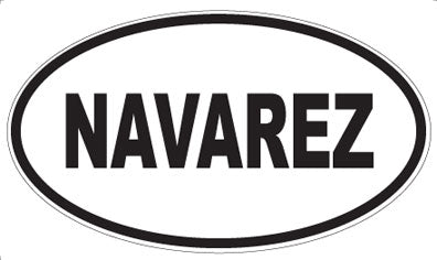 NAVAREZ - Oval Magnet