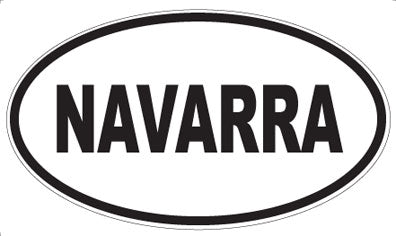 NAVARRA - Oval Sticker